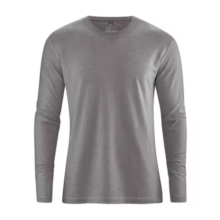T shirt basique manches longues, chanvre et coton biologique