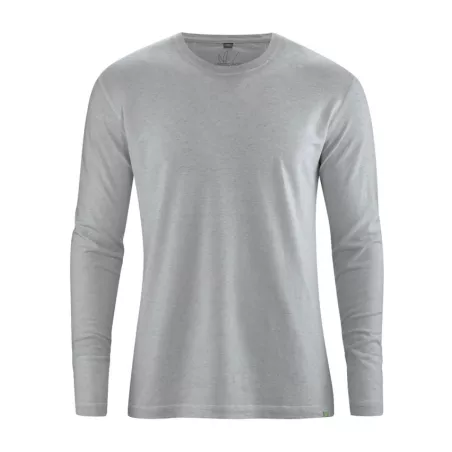 T shirt basique manches longues, chanvre et coton biologique
