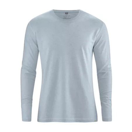 T shirt basique manches longues, chanvre et coton biologique