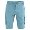 Bermuda cargo, short bio bleu vague