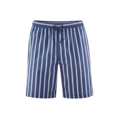 Pantalon de pyjama court rayures bleues