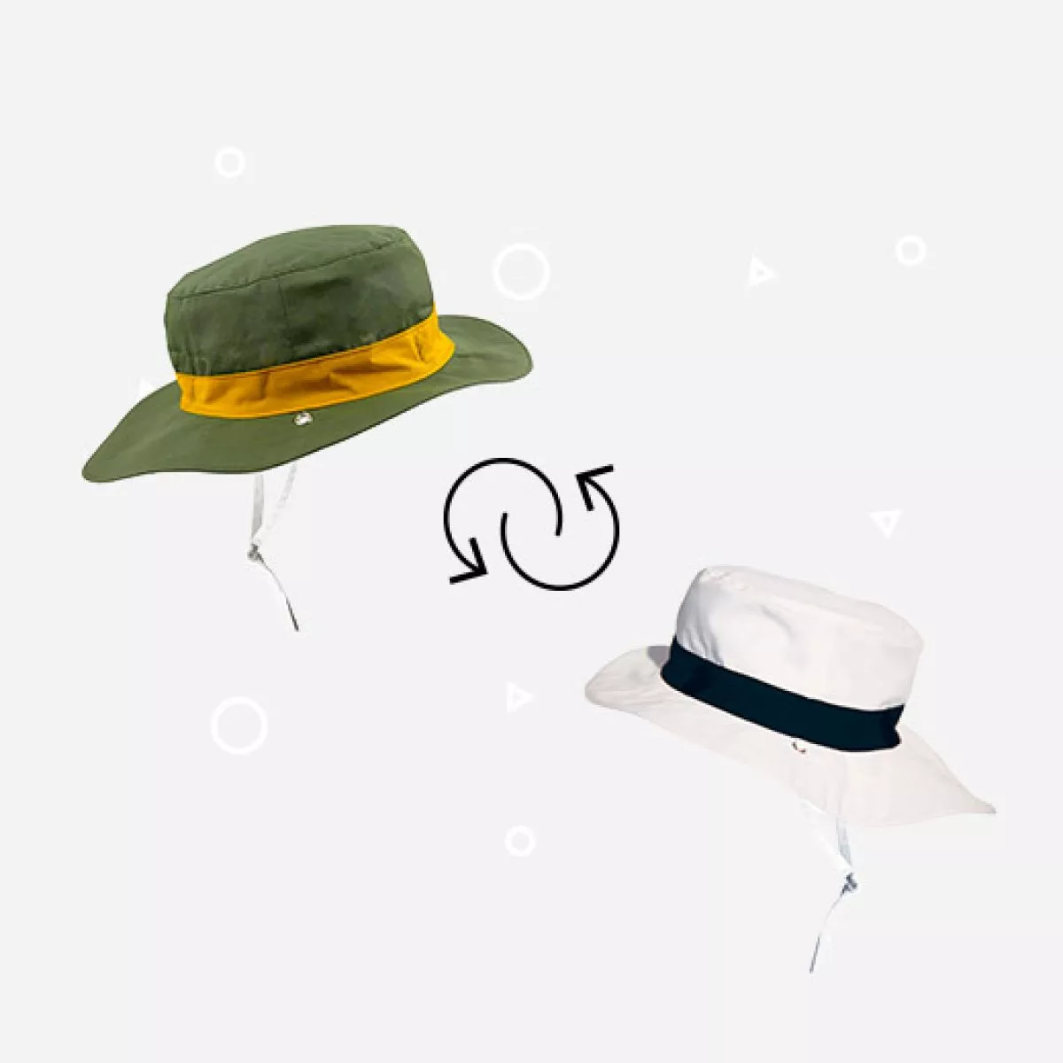 chapeau anti-uv kapel panama kaki