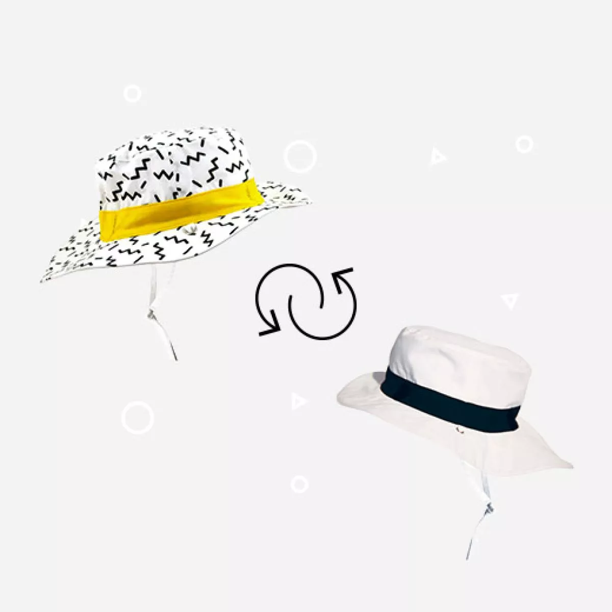 chapeau anti-uv kapel zigzag