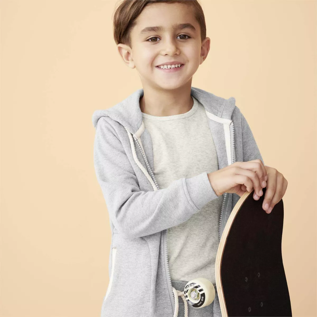 Sweat gris en coton bio pour enfant