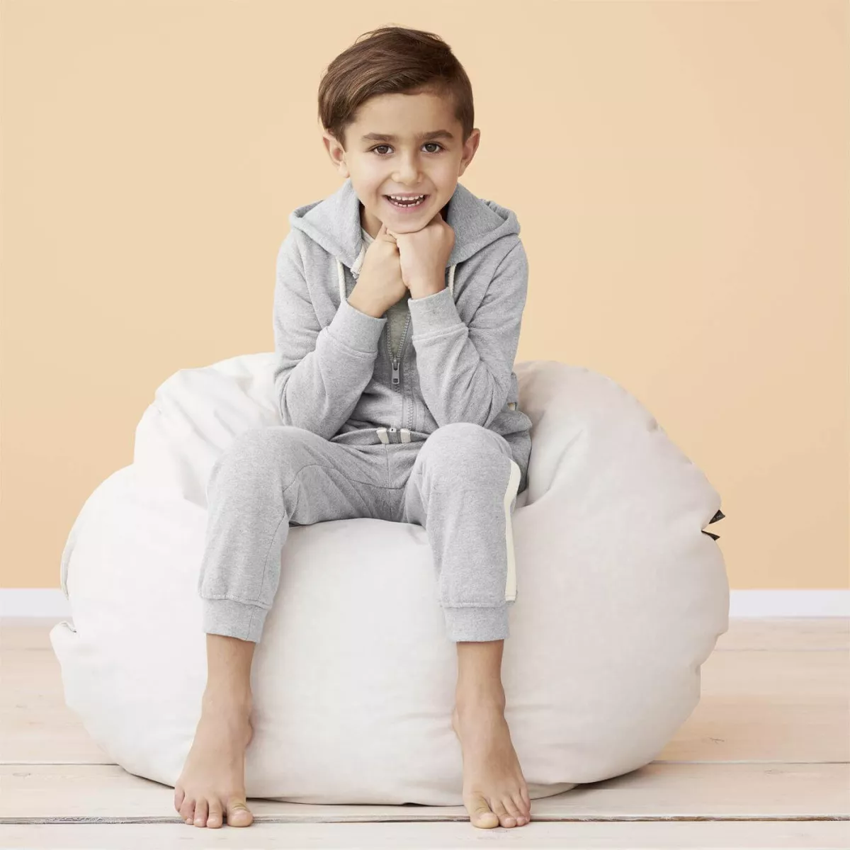 Sweat gris en coton bio pour enfant