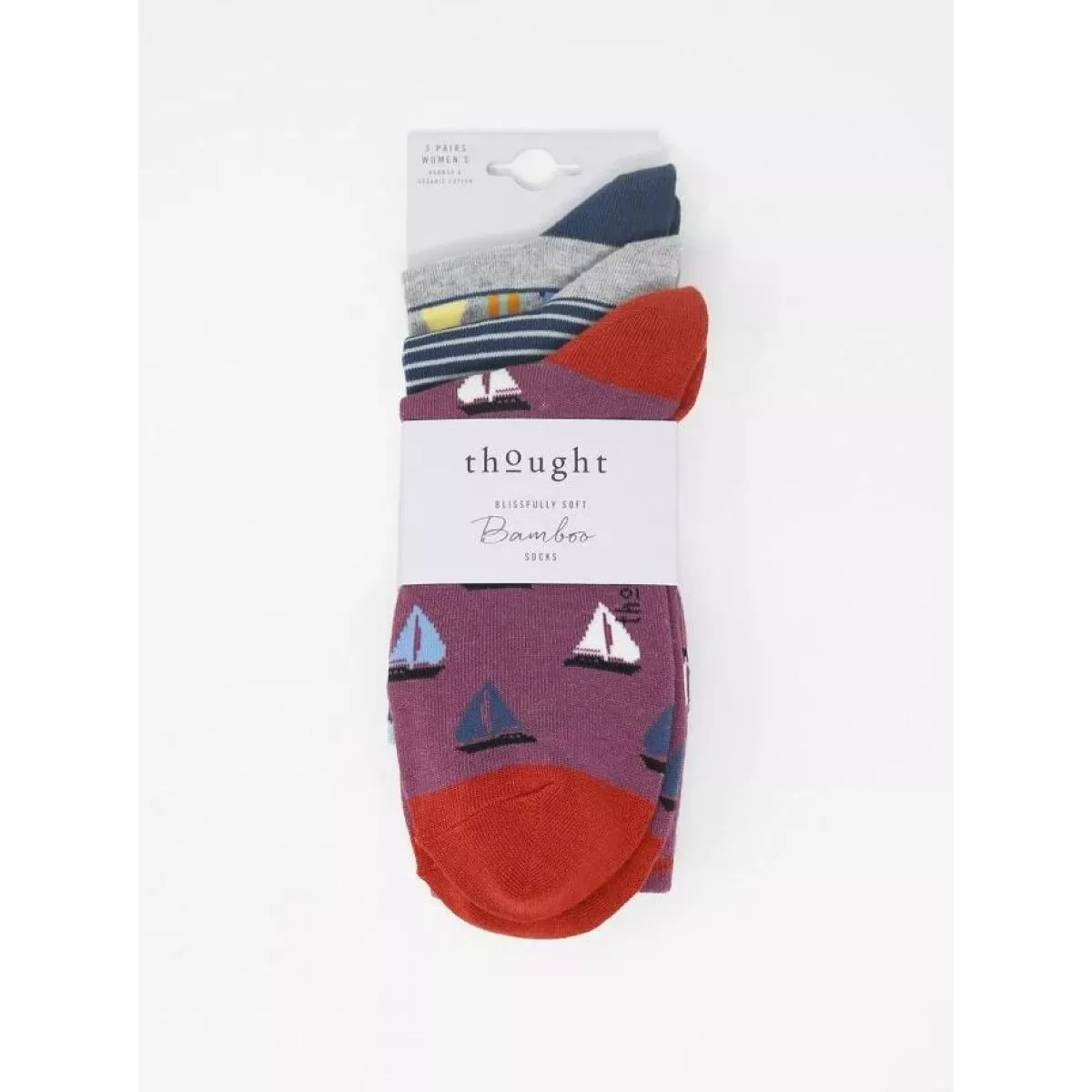 Chaussettes bambou femme nautique