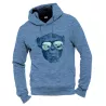 Sweat capuche homme coton biologique "Homo Eradicus" coton bio