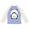 Verso du t-shirt bleu enfant imprimé panda de la marque Coq en Pâte