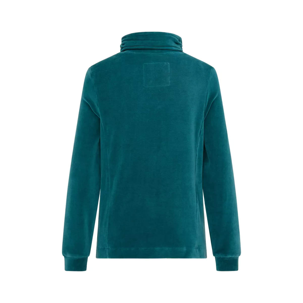 Veste zippée col haut, en coton bio, couleur unie, GOTS