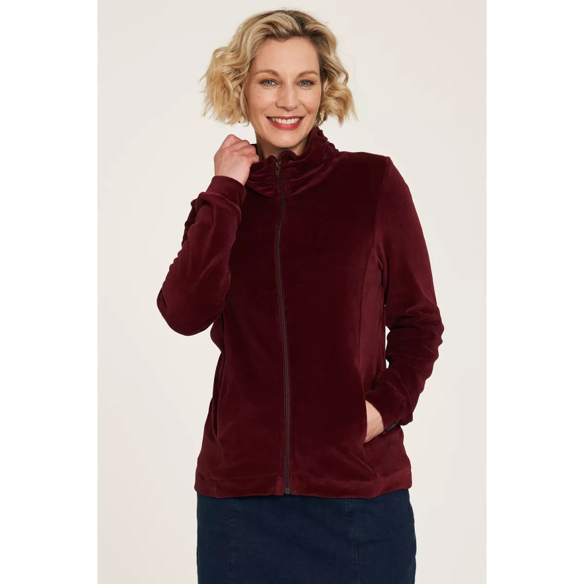 Veste femme couleur rhubarb