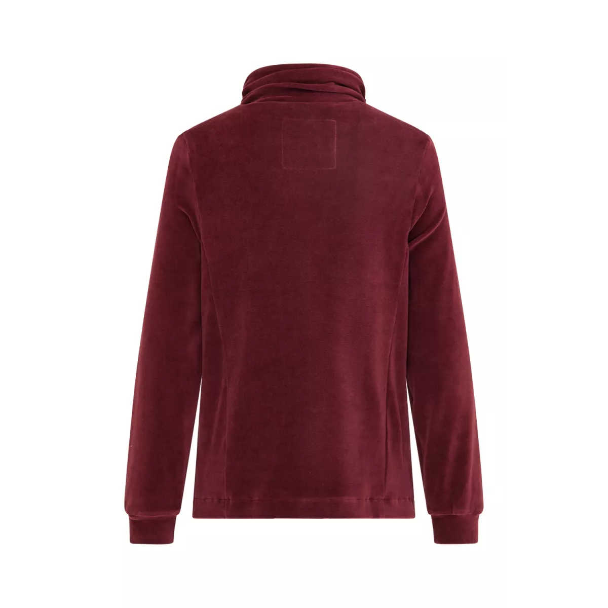 Veste zippée col haut, en coton bio, couleur unie, GOTS
