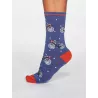 Chaussettes femme bambou vélos et pois