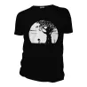 Tee-shirt noir coton bio Pousse