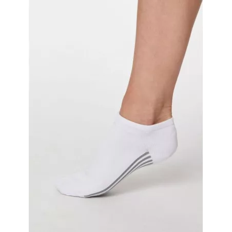 Socquettes femme bambou et coton bio blanches