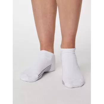 Socquettes femme bambou et coton bio blanches
