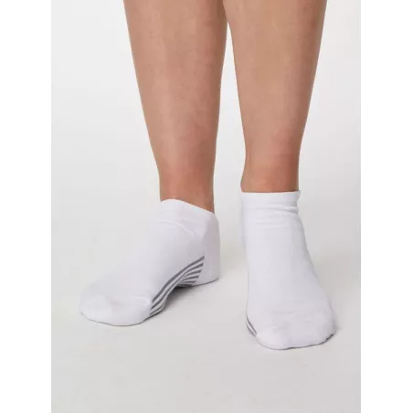 Socquettes femme bambou et coton bio blanches