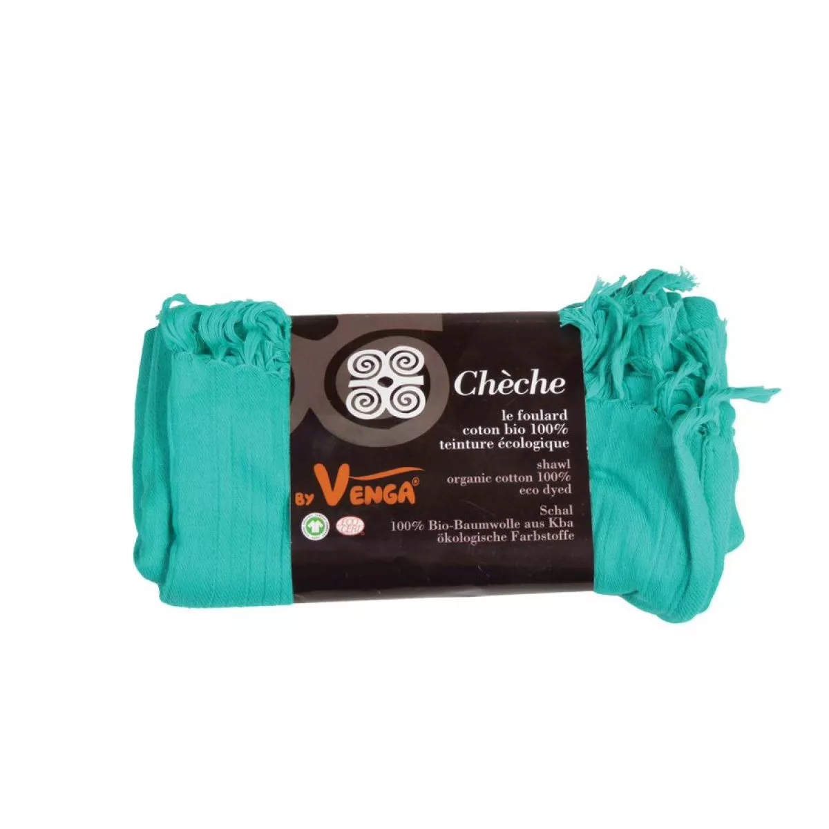Cheche écharpe coton bio unis de nombreux coloris