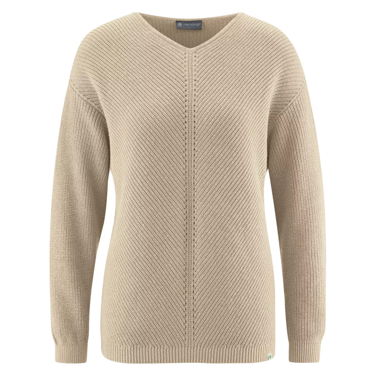 Pull chanvre et coton bio col V indémodable