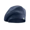 Beret anthracite tricoté en chanvre et coton bio