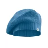 Beret bleu mer tricoté en chanvre et coton bio