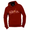 Sweat homme en coton bio bordeaux Be different de la marque éthique Quat'rues