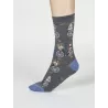 Chaussettes femme bambou vélos et pois