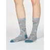Chaussettes femme bambou vélos et pois