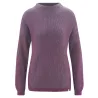 Pull femme ,couleur purple et titan coton bio et chanvre