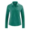 Chemisier en jersey couleur vert jungle chanvre et coton biologique