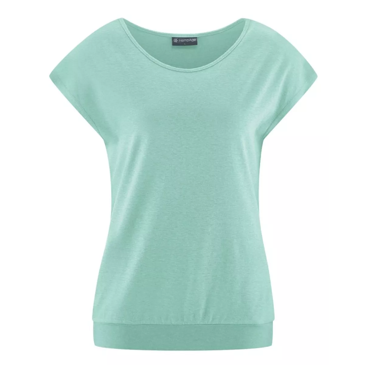 Tee shirt yoga coton bio et chanvre couleur sage