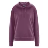 Sweat violet à capuche femme coton bio chanvre