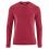 Sweat shirt unisexe rouge bordeaux en chanvre et coton bio