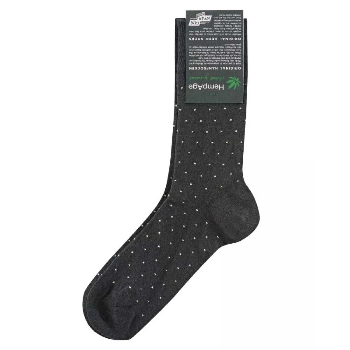 Chaussettes à pois chanvre, coton bio