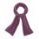 Écharpe unie violet chanvre véritable et coton bio