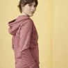 Veste zippée rouge marsala, sweat à capuche femme 