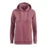 Sweat à capuche femme rouge marsala