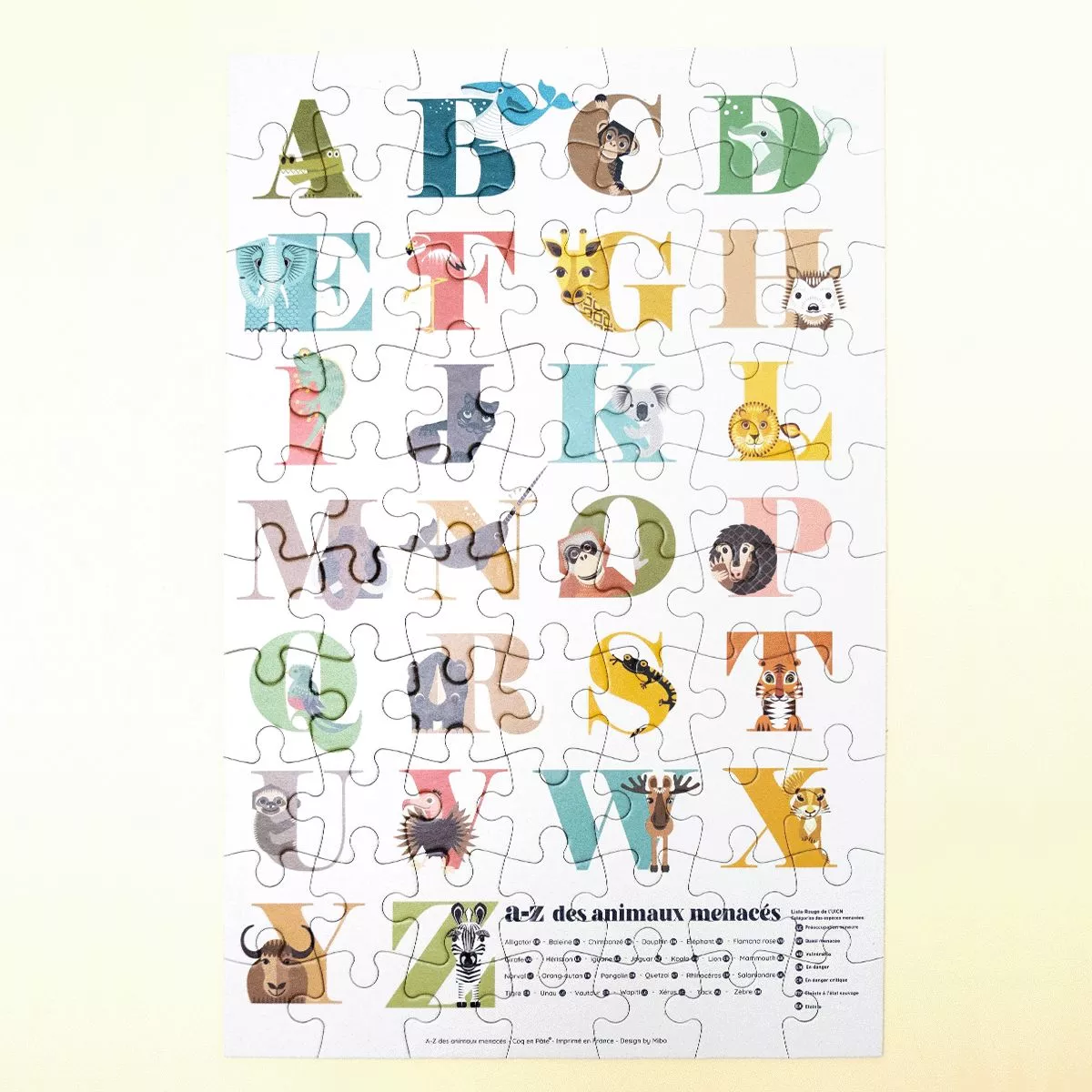 puzzle Alphabet et animaux