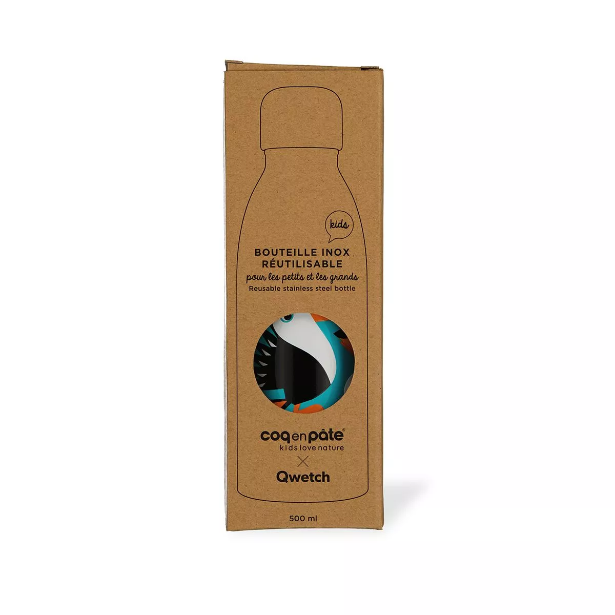 Gourde QWETCH "TOUCAN" - 500ml