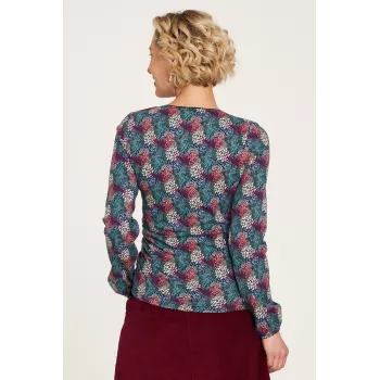 Haut top coton bio col V