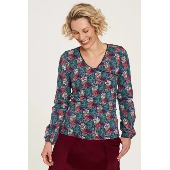 Haut top coton bio col V