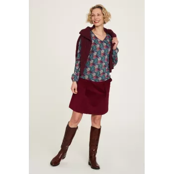 Haut top coton bio col V