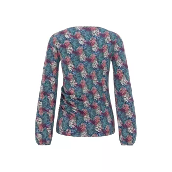 Haut top coton bio col V