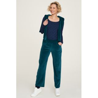 Pantalon femme coton bio et polyester recyclé