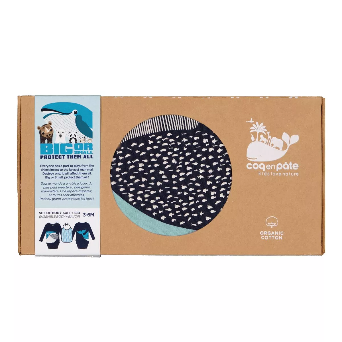 Body baleine manches longues et bavoir