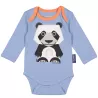 Recto body panda manches longues et bavoir coton bio