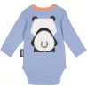 Verso body panda manches longues et bavoir coton bio