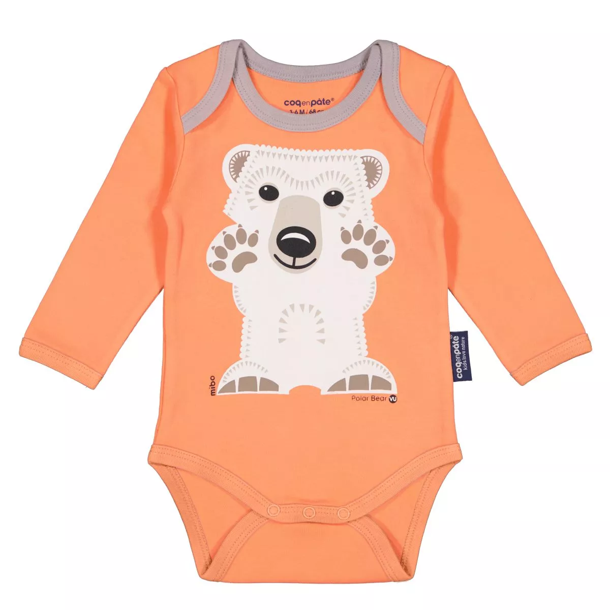 Body ours polaire rose manches longues et bavoir