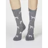 Chaussettes en coton bio imprimé chiens