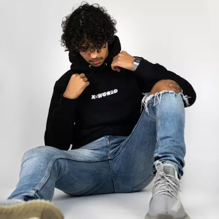 Sweat X-WORLD - Japan Love - Noir & Blanc