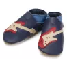 Chaussons cuir souple Starchild Guitare navy